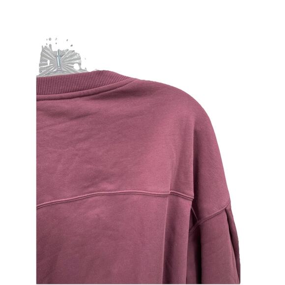 NWT Popflex Brunch Sweater Sweatshirt Merlot Size Small Medium - Picture 4 of 9